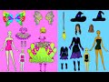 Paper Dolls Dress Up - Clothes Fairy and Witch Mother & Daughter Costumes - Barbie Story & Crafts