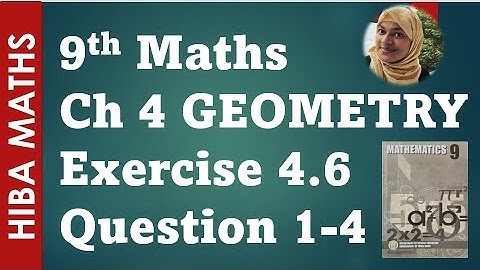 9th maths exercise 4.6 question 1-4 chapter 4 practical geometry tn samacheer hiba maths 