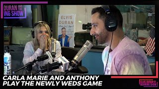 Carla Marie and Anthony Play The Newly Weds Game | Elvis Duran Exclusive