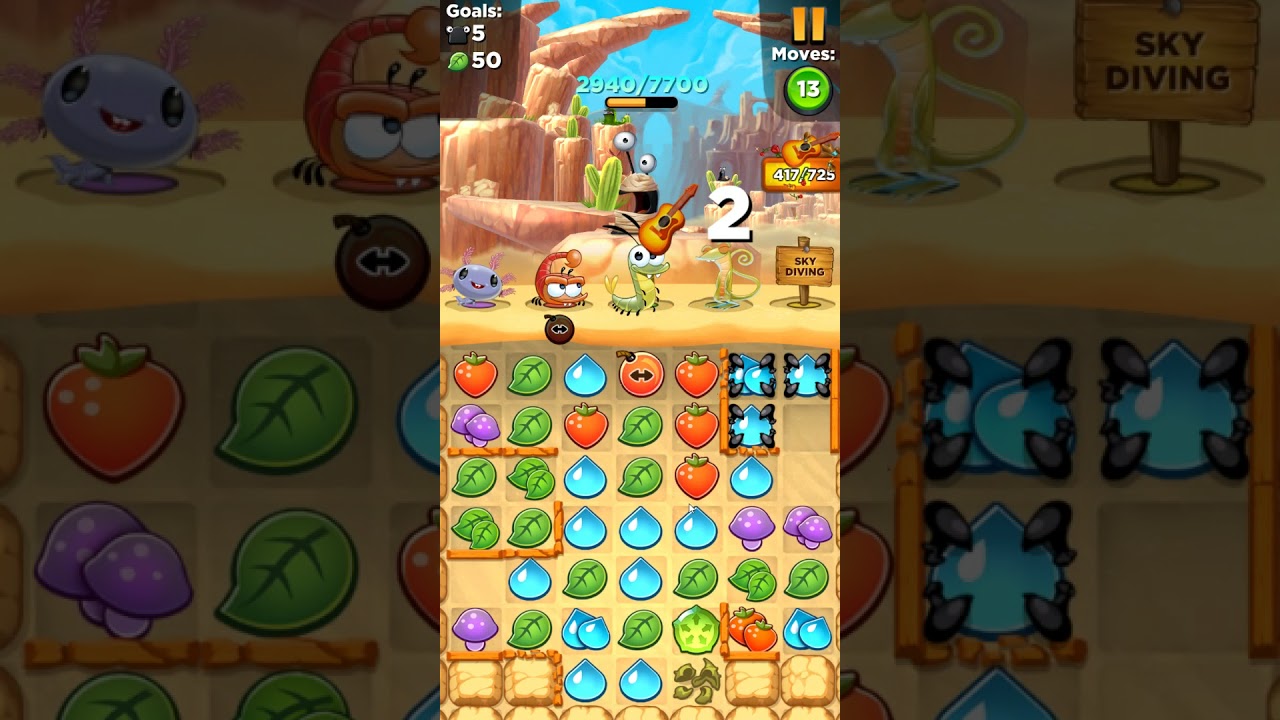 Best Fiends level 65 no boosters