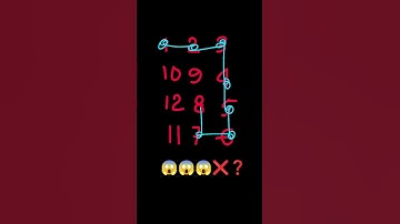 Draw a checkered path with numbers 1 and 12? #drawing #line #maths #quiz #shorts #education #fun