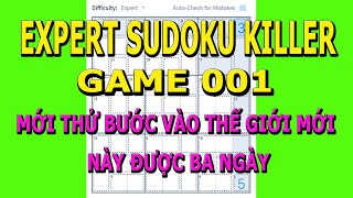 Giải Game 001 Sudoku Sát Thủ Đầu Tiên- Expert Killer Sudoku screenshot 2