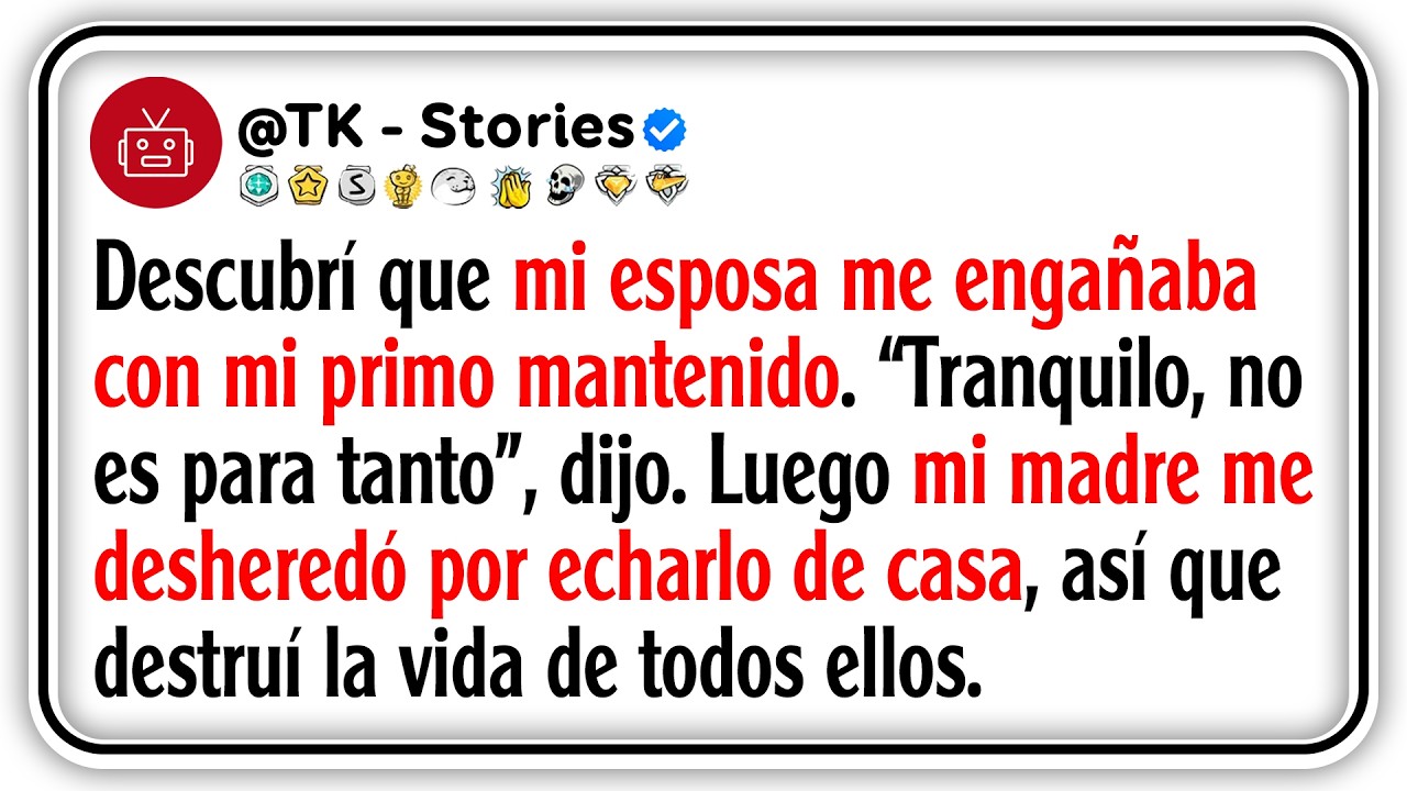 Descubrí que mi esposa me engañaba con mi primo mantenido. “Tranquilo, no es para tanto”, dijo....