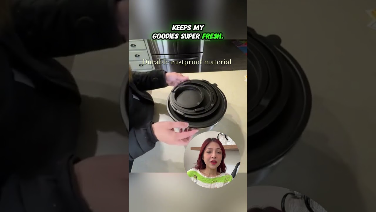 Wildone Mixing Bowls with Lids Set, 5PCS Stainless Steel Nesting