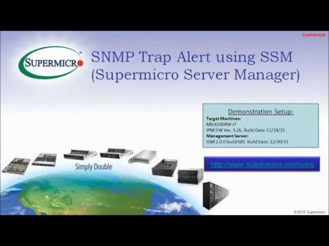 SNMP Trap configuration using SSM