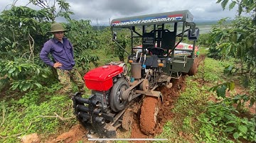 Xe công nông 2 cầu đi chở phân thuê bị lầy ..(Xe cơ khí anh trung)