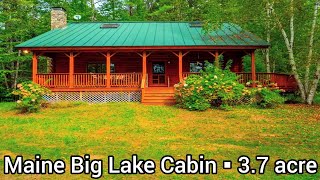 Maine Lakefront Cabins For Sale | $995k | 3.7 acre | Waterfront Cabins | Maine Real Estate For Sale
