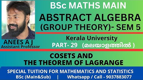 Cosets & Examples | Lagrange