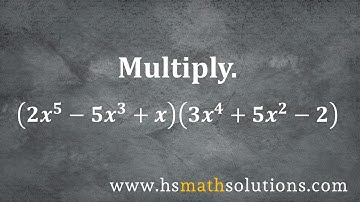 Multiplying Two Trinomial Expressions (Example)