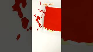 Extremely Easy One Color Painting. Acrylic Pouring Abstract Art Fluid Art