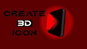 3D Icon | 3d design In Illustrator realistic 3d effect | youtube play button | trending in design