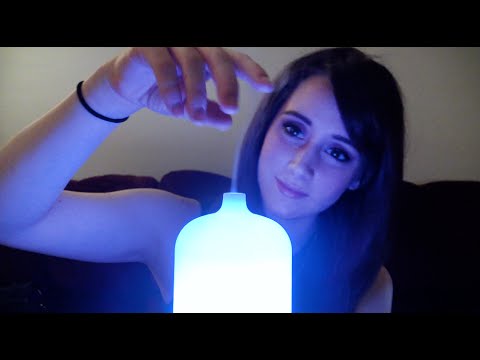 [ASMR] Ear Tickling & Unintelligible Whispering W/Oil Diffuser