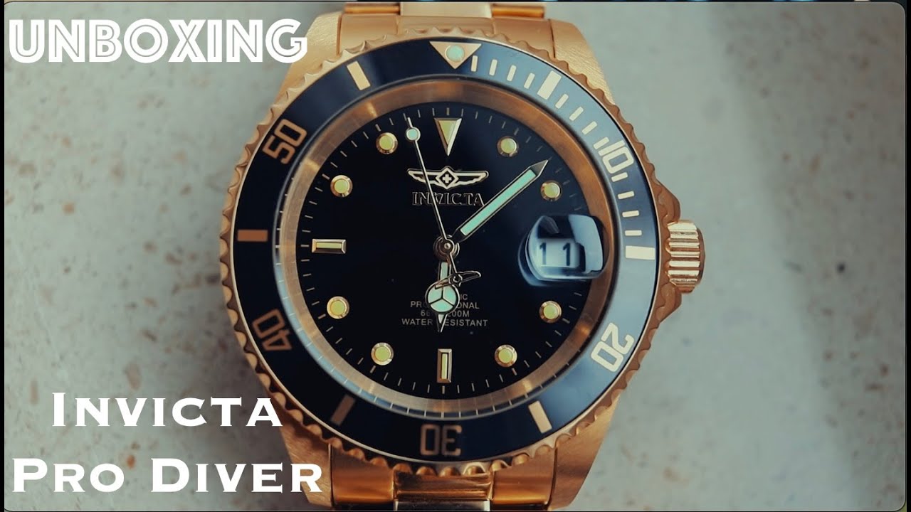 Invicta Pro Diver Gold 1 Year Review 8929 - YouTube