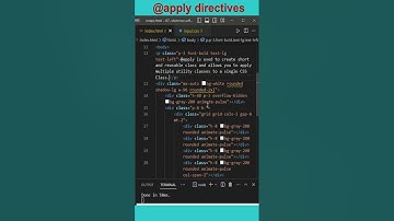 Tailwind CSS - @apply directives #shorts #tailwindcss #apply