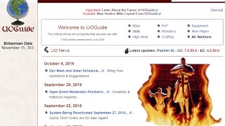 UOGuide Website Tour - Ultima Online