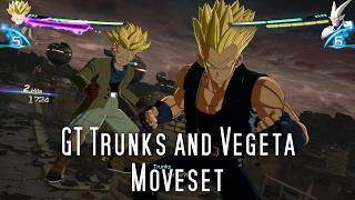 Dragon Ball Sparking ZERO GT Trunks and Vegeta Moveset