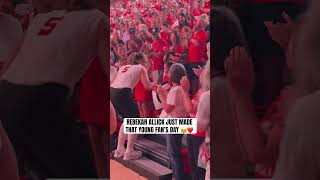 Famous Rebekah Allick Just Made That Young Fan’s Day 🥹❤️ #Huskers #GBR #Nebraska #NebraskaVolleyball Profile