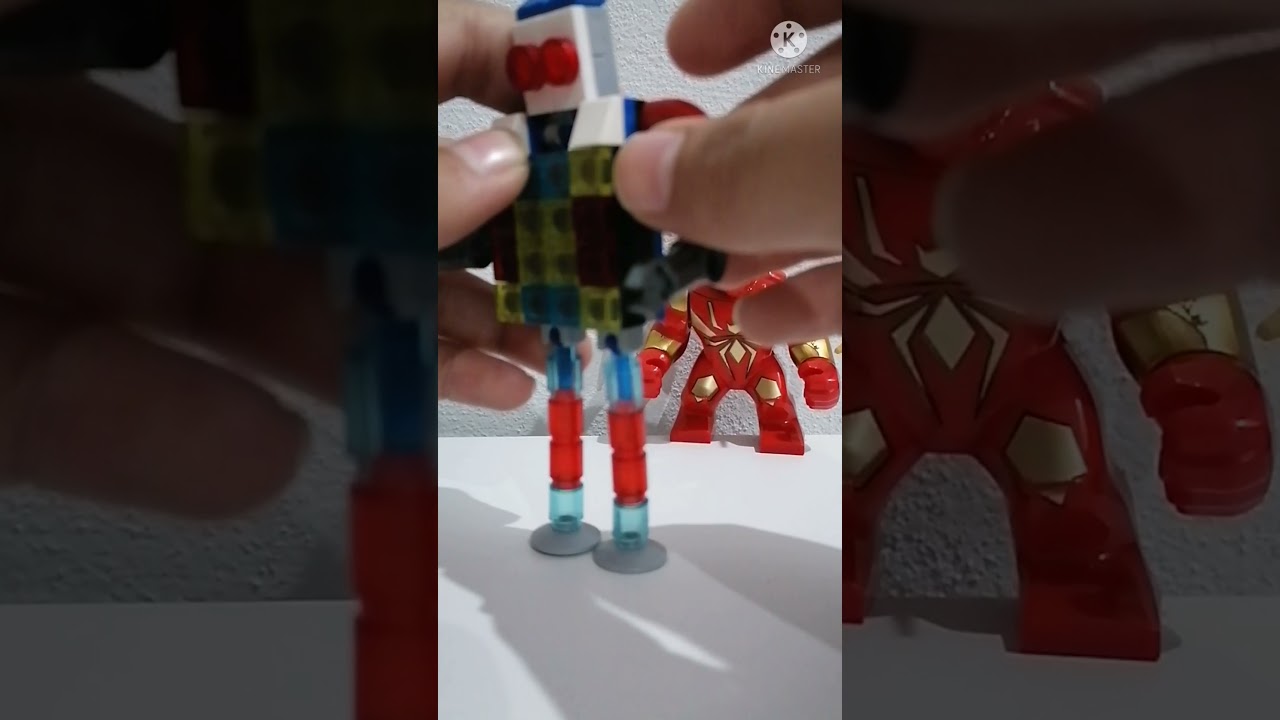A Lego Big Robot | Many Glowing Pieces Used | Bigger Than Hulkbuster Spiderman | Moveable Joints
