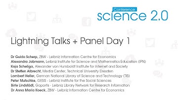 Science 2.0 Conference 2014: Lightning Talks Day 1