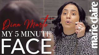 On the Go Beauty With Music Mogul Dina Marto | My Five Minute Face | Marie Claire