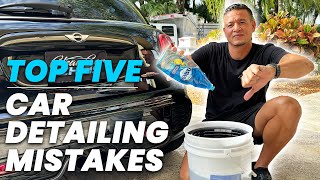 TOP 5 Car Detailing MISTAKES you MUST Avoid when Washing a Car!