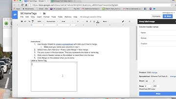 How to Make Avery Nametags Video