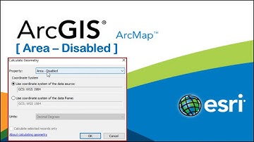 Calculate Area Disabled [SOLVED] , Calculate Geometry Tool is Disabled, Field Greyed, ArcMap ArcGIS