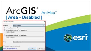 Calculate Area Disabled [SOLVED] , Calculate Geometry Tool is Disabled, Field Greyed, ArcMap ArcGIS screenshot 5