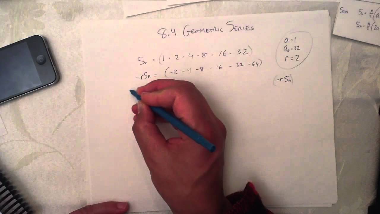 8 4 Geometric Series Explained YouTube 8 4 Geometric Series Explained YouTube