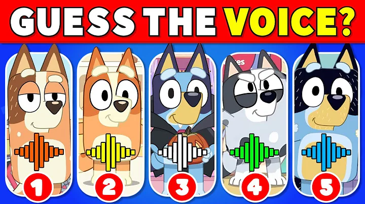 Guess the Bluey 🐕 Characters by Their Voice - Fun Challenge! 🐶 ~ Bingo, Bluey, Socks, Bandit