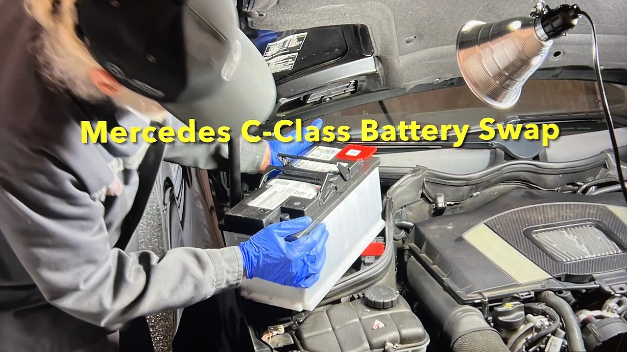 Mercedes C Class W203 Battery Replacement: EASY DIY No Dealer! (02-07 ...