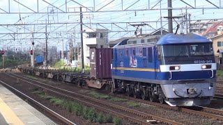【台風の影響で空きコキだらけ＆1日遅れ】EF210-342代走 1050レ 清洲駅通過