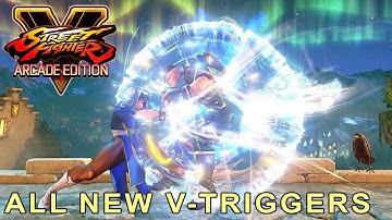 Street Fighter V - All new V-Triggers of all characters in video