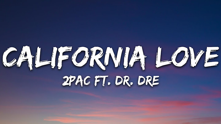 California Love Lyric Video version - Lyric Video performance video thumbnail