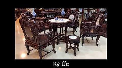 BỘ GHẾ TRÚC KÉP BÀN TRÒN ĐẸP - Nội Thất Nhà Gỗ - Trường Kỷ Gỗ - Sập Gụ Tủ Chè Đẹp - Tràng Kỷ Xưa Cổ