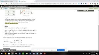 Savini - Algebra 2 - 1-3: Ex1: Model with a Piecewise-Defined Function & Try It!