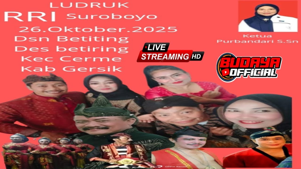 🛑Live Gebyar Ludruk RRI Suroboyo Ds Betiting  Kec Cerme Gresik