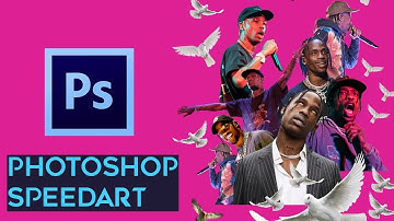 TRAVIS SCOTT SPEEDART🔥 COLLAGE PHOTOSHOP