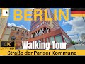 Walking in Berlin【4K】Straße der Pariser Kommune Friedrichshain | Famous Street Berlin | Germany