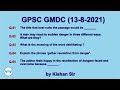 GPSC GMDC Q-61, Q-62, Q-63 Q-64 & Q-65 (13-8-2021) | by Kishan sir | Ang...