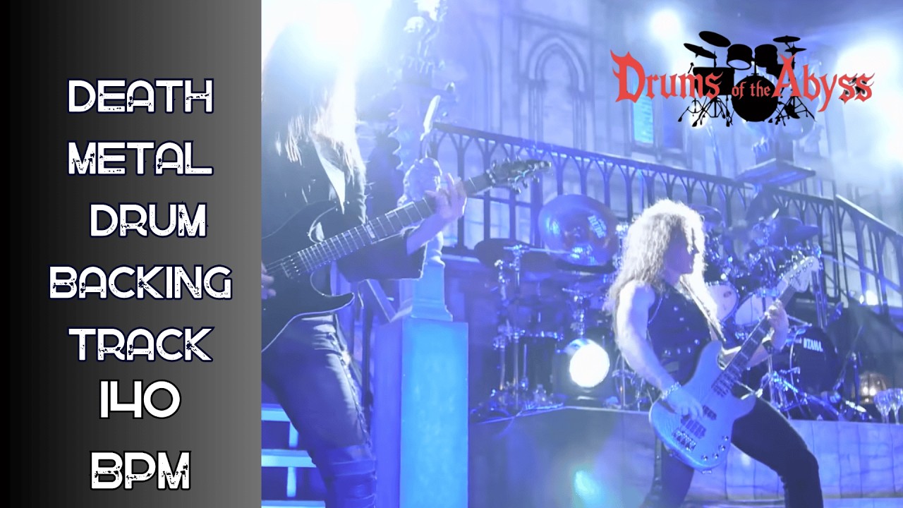 140 BPM Death Metal Drum Backing Track | Crushing Mid-Tempo Stomp - YouTube