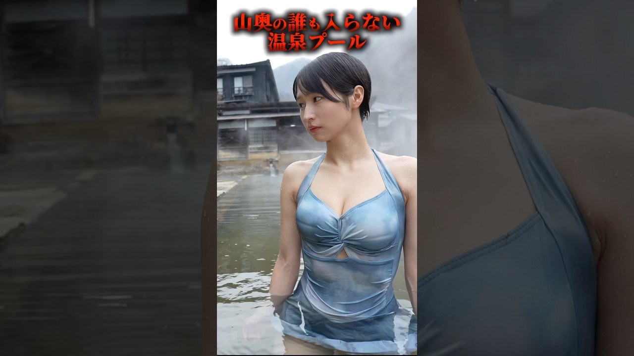 山奥の誰も入らない温泉プールに行ってきました…