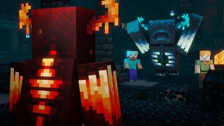 Warden vs Lava Warden  Alex and Steve Life (Minecraft animation)