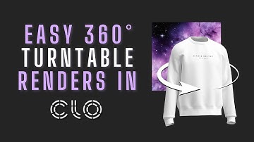EASY 360° TURNTABLE VIDEO IN CLO3D l TRANSPARENT BACKGROUND