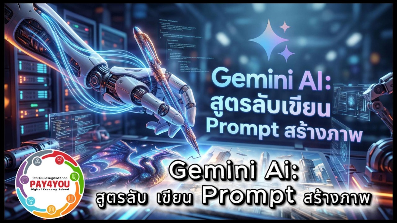 ⁣"Gemini AI: สูตรลับเขียน Prompt สร้างภาพ"