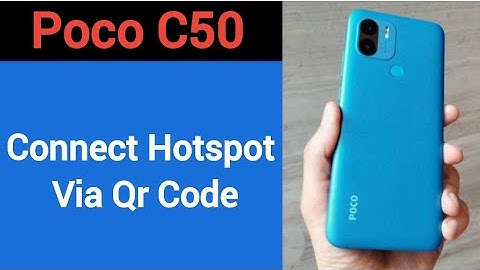 How to connect hotspot via QR code, Poco C50 me wireless internet connect kaise karen