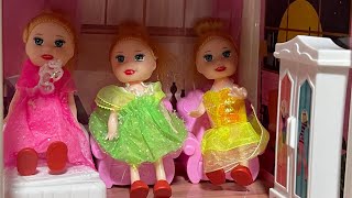 Adorable Toddler Sleepover Doll Playtime! Doll playtime - toddler playtime - Barbie Doll playtime