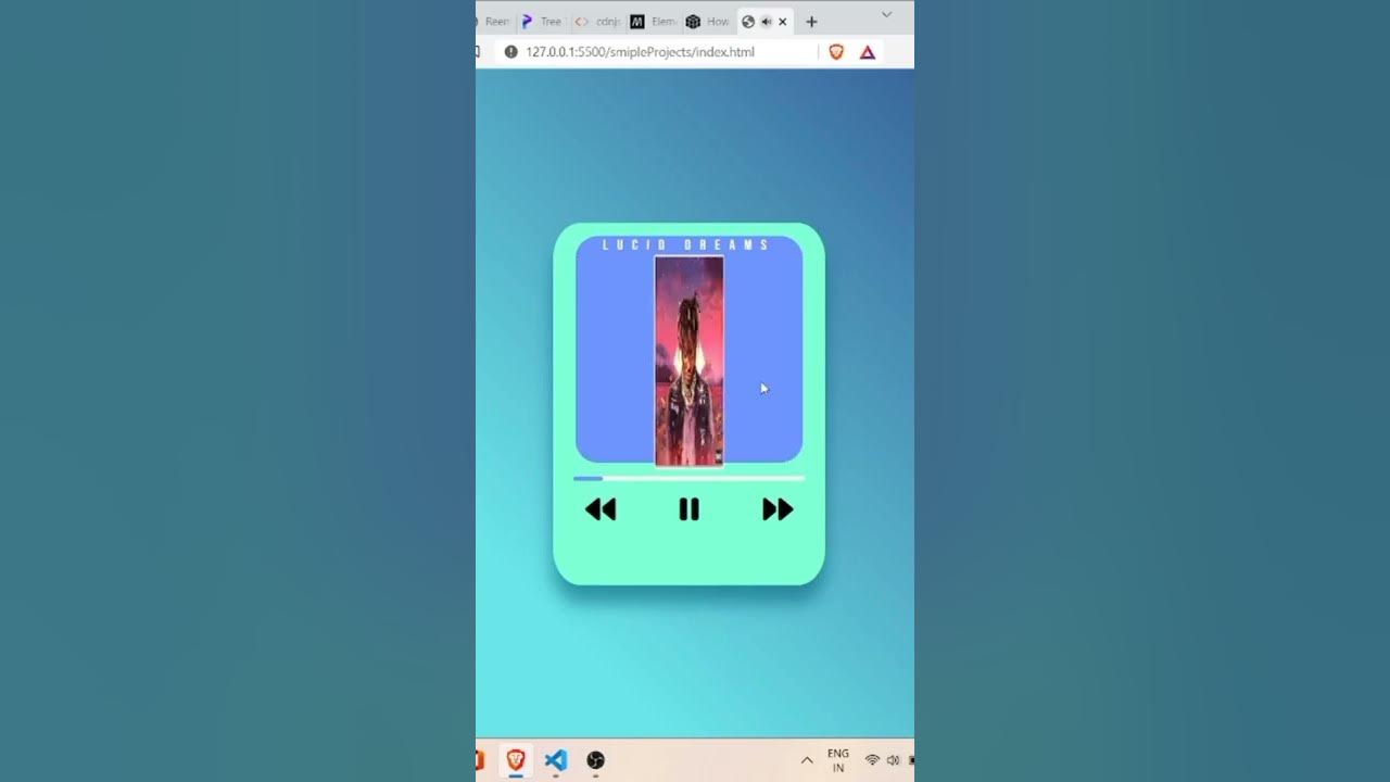 Music Player with #HTML #CSS and #javascript