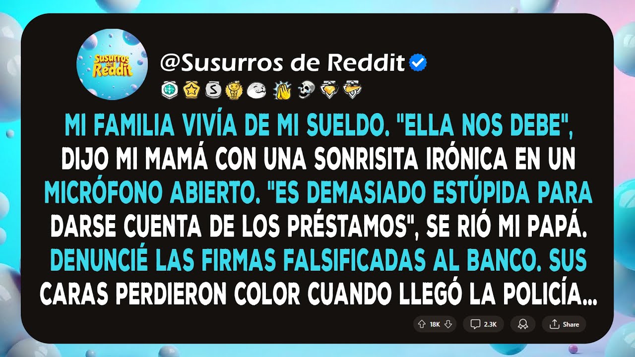 Mi familia vivía de mi sueldo; entonces descubrí que habían falsificado mi firma en préstamos