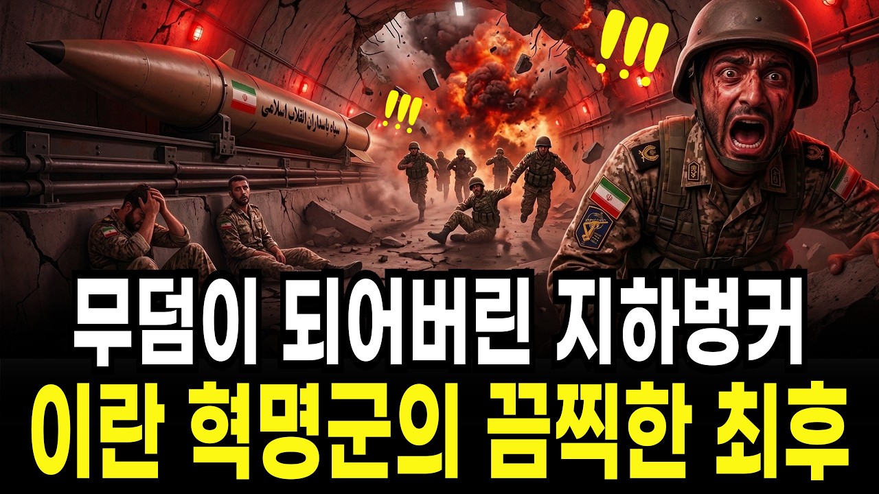 이란 미사일 지하요새, 불과 7일 만에 콘크리트 무덤 된 이유